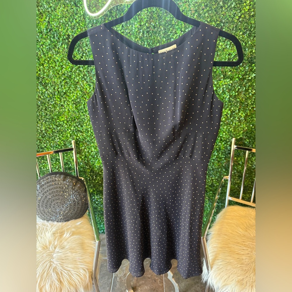 Ann Taylor silk Black Polka Dot Dress